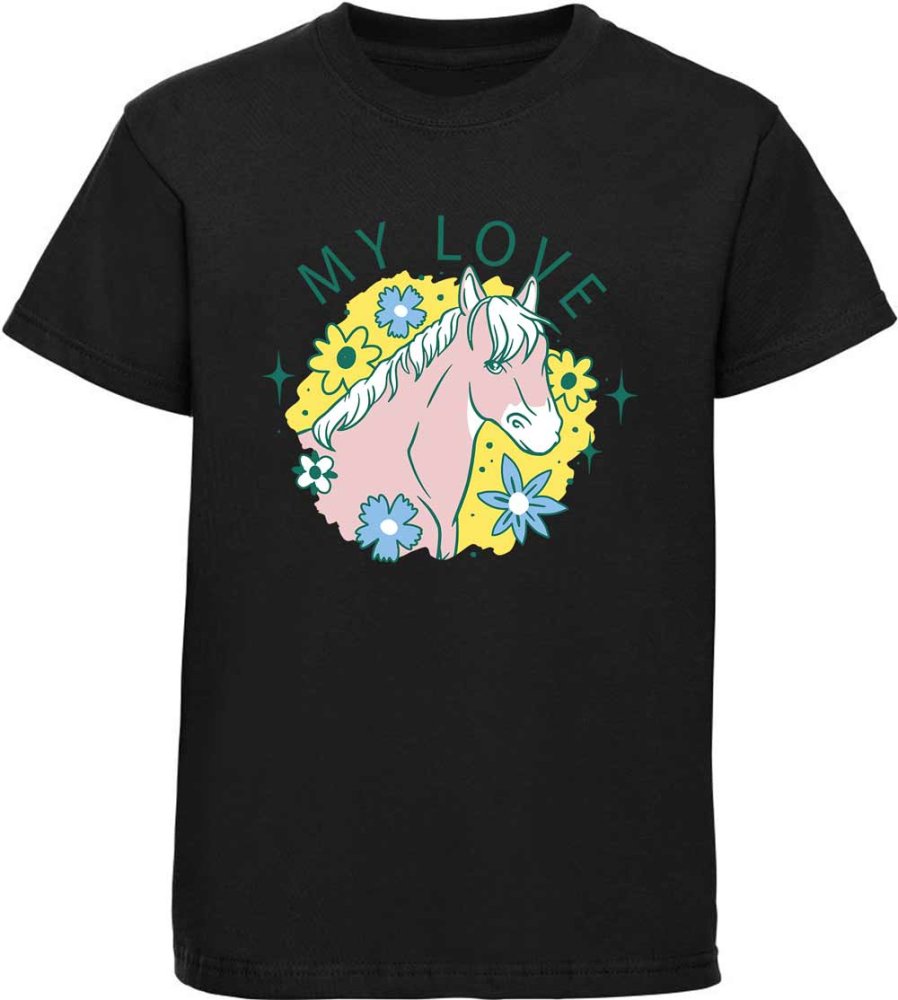 Printed Kids T-Shirt My Love - Horse